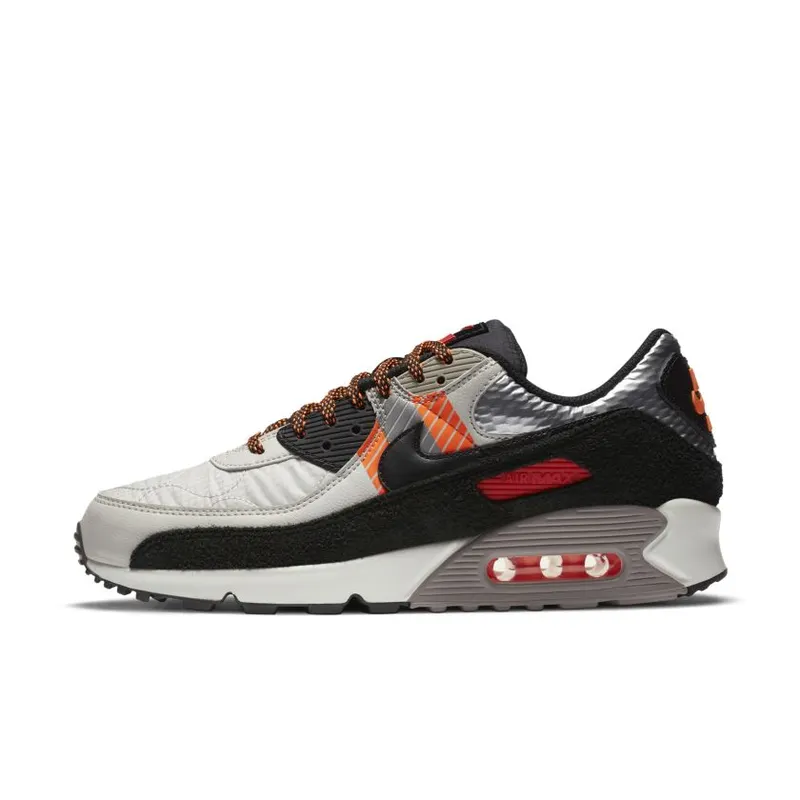 Nike Air Max 90 3M Pack Light Bone Light Bone/Black-Total Orange (CZ2975-001)