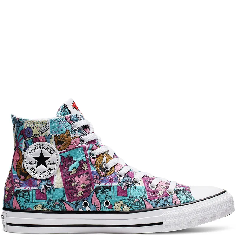 Converse Chuck Taylor All-Star Hi Tom and Jerry Multi White/Multi-Black (165735C)