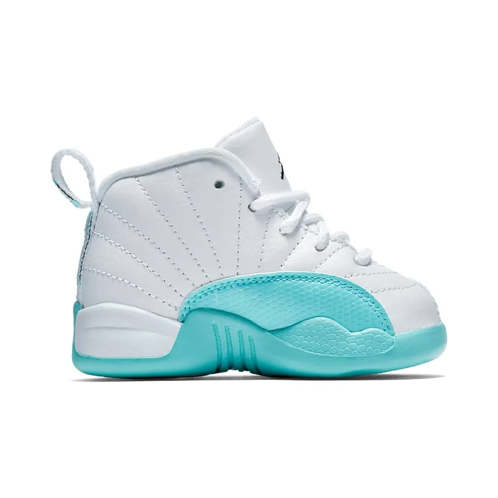 Jordan 12 Retro Light Aqua (TD) White/Black-Light Aqua (819666-100)