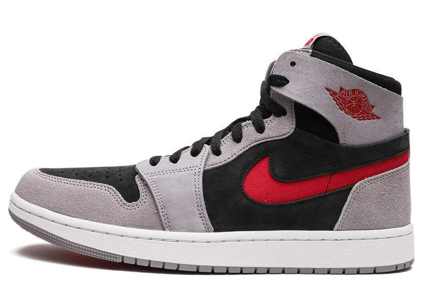 Jordan 1 High Zoom Air CMFT 2 “Black Fire Red Cement” (DV1307-060)