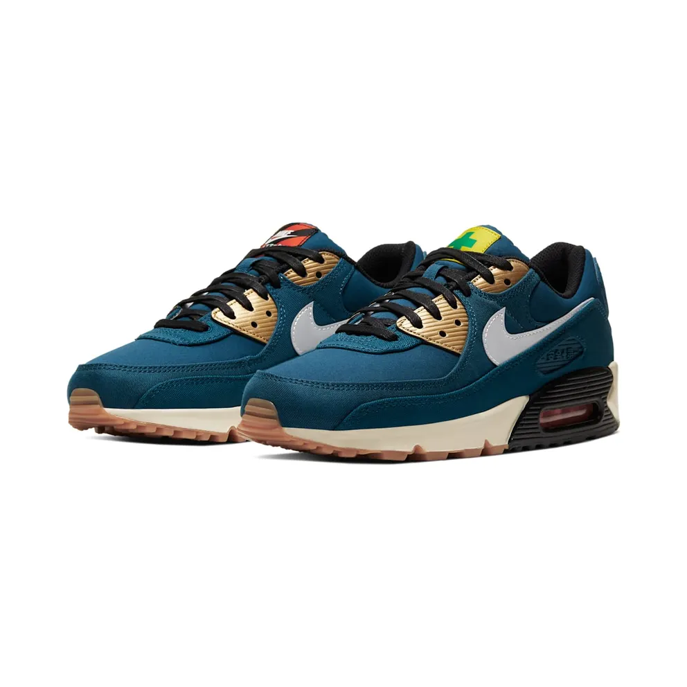 Nike Air Max 90 City Pack Tokyo (2020) Valerian Blue/Black-Safety Orange-Reflect Silver (CW1409-400)