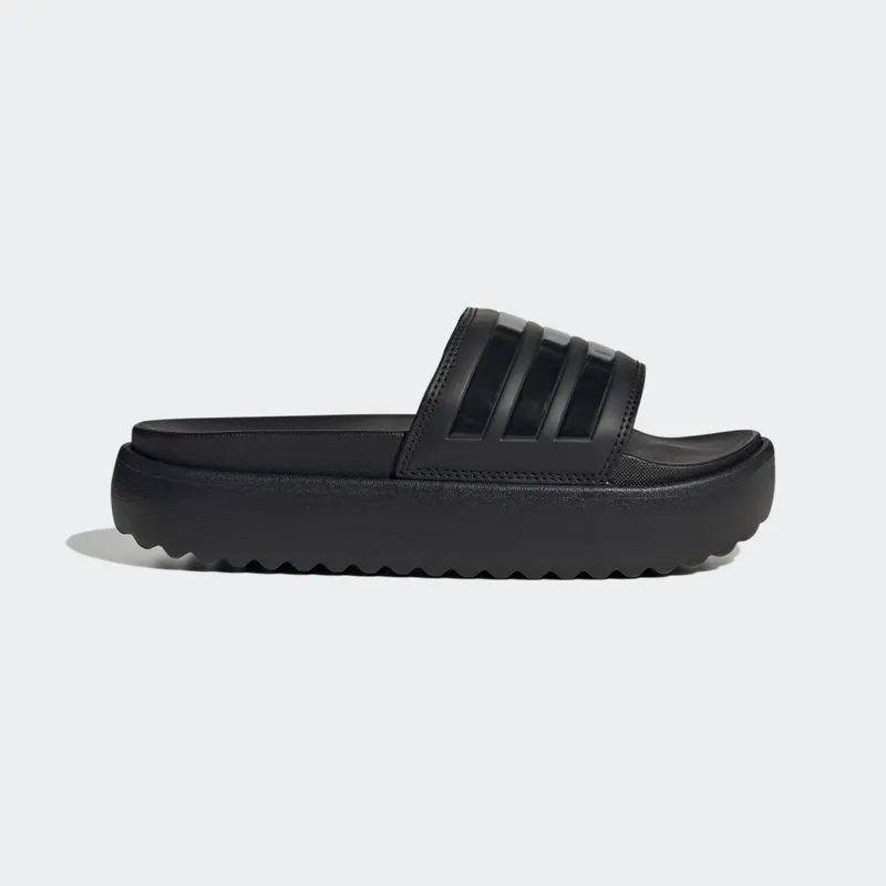 Adidas Adilette Platform Slides Core Black / Core Black / Core Black (HQ6179)