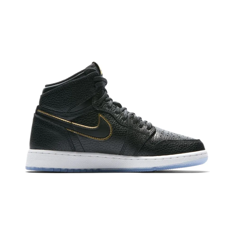 Jordan 1 Retro High City of Flight (GS) Black/Metallic Gold-Summit White (575441-031)