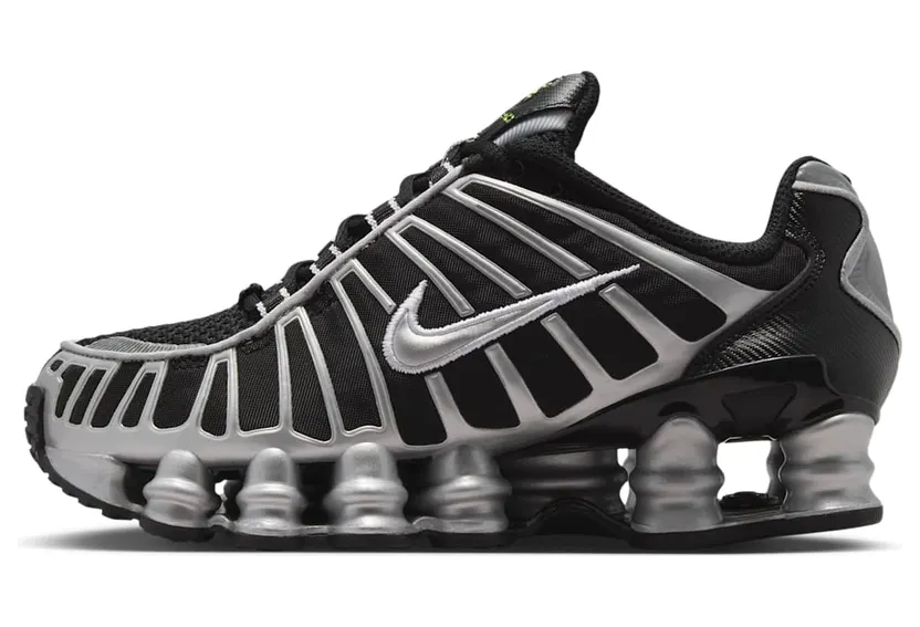 Nike Shox Zwart/Volt Ice/Photon Dust/Metallic Silver (IQ0314-010)