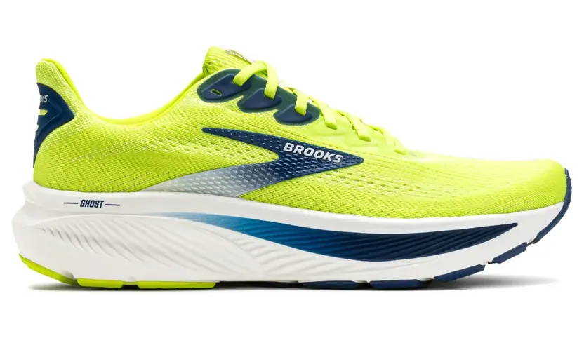 Brooks Ghost Acid Lime / Navy / White (110442-1D-325)