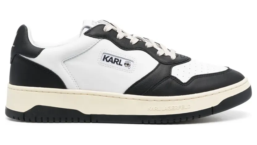 Karl Lagerfeld Sneakers mit Kontrasteinsätzen – Weiß (KL53020)