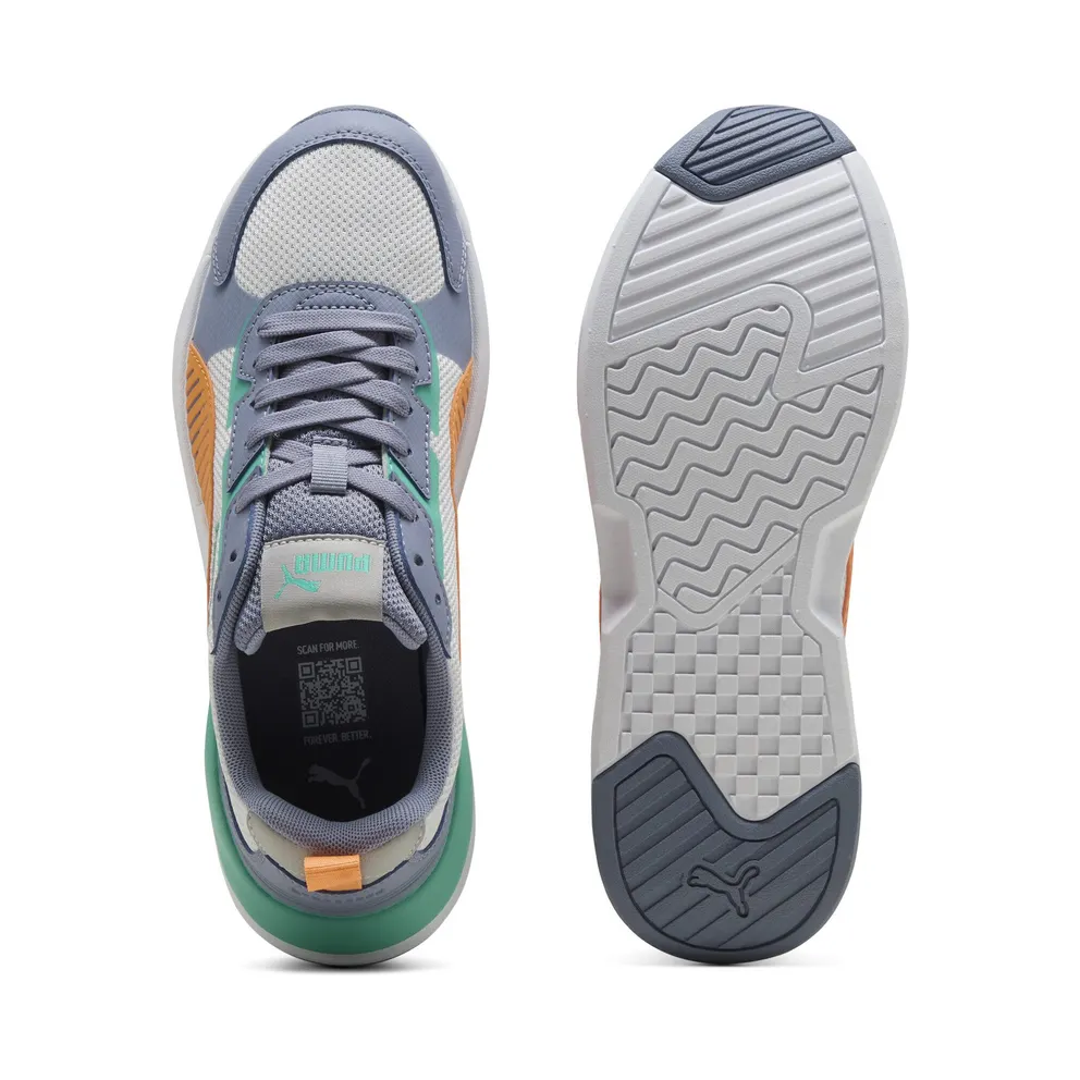 Puma X-Ray 3 “Feather Gray / Melon Glow / Gray Sky / Vibrant Green” (401493_08)