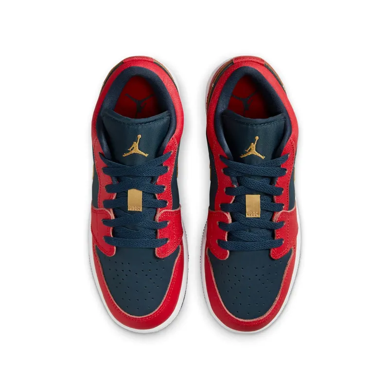 Jordan 1 Low GS “Armory Navy Sport Red” (FQ7380-400)