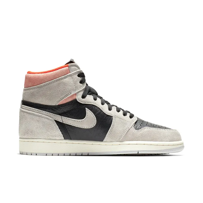 Air Jordan Nike AJ I 1 High Retro ‘Neutral Grey Hyper Crimson’ (2019) (555088-018)