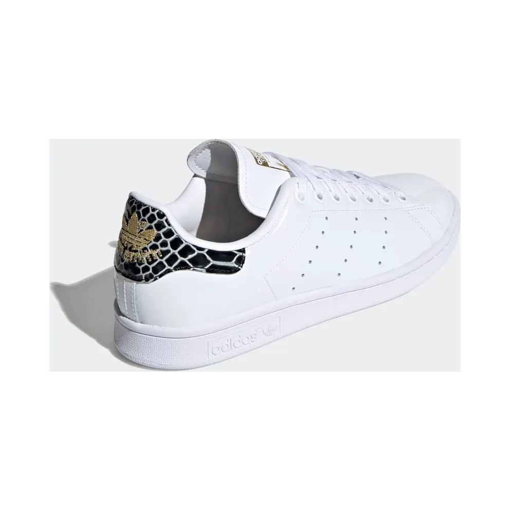 adidas Stan Smith Shiny Snakeskin (W) Cloud White/Core Black/Gold Metallic (FV3422)