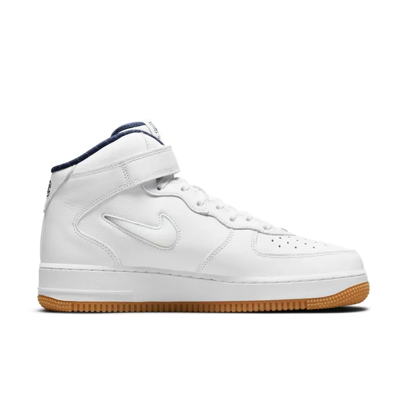 Nike Air Force 1 Mid NYC White – “White / Midnight Navy / Gum Yellow” (DH5622-100)