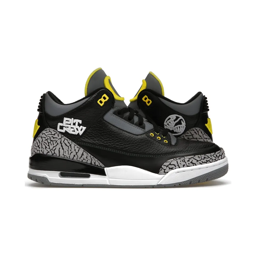 Jordan 3 Retro Oregon Ducks Pit Crew Black (HO11-MNJDLS-5)
