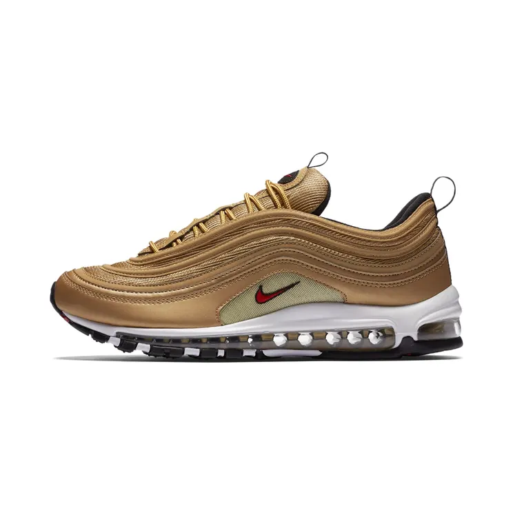 Nike Air Max 97 Metallic Gold Bullet (2017) “Metallic Gold / White / Black / Varsity Red” (884421-700)