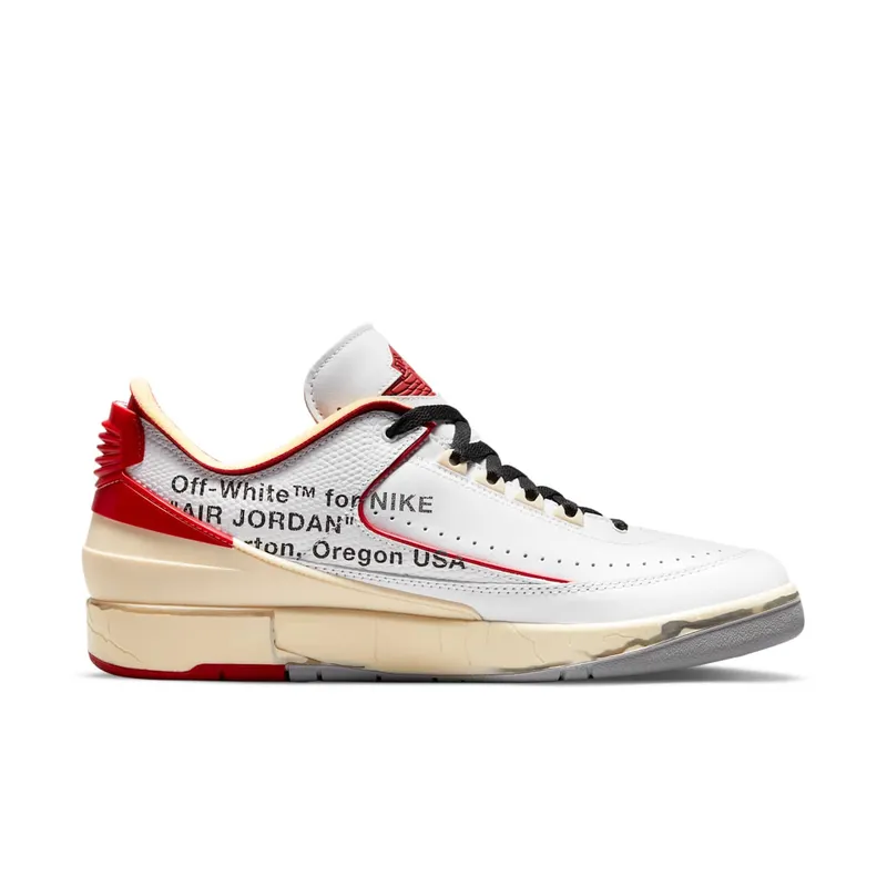Air Jordan 2 x Off-White Retro Low SP White Red (DJ4375-106)