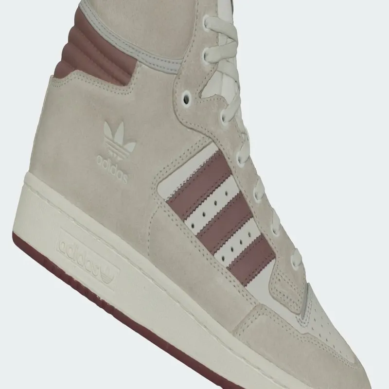 Adidas Centennial 85 High Crystal White / Purple / Burgundy (GY2536)