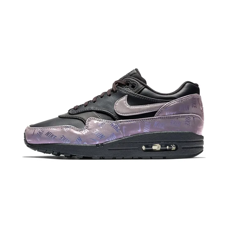 Nike Air Max 1 Lux Oil Grey Logo Prints (W) “Oil Grey” (917691-001)