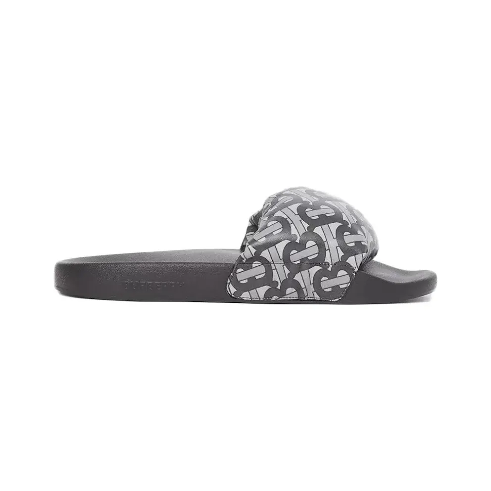Burberry Monogram Print Slide Grey (8050385)