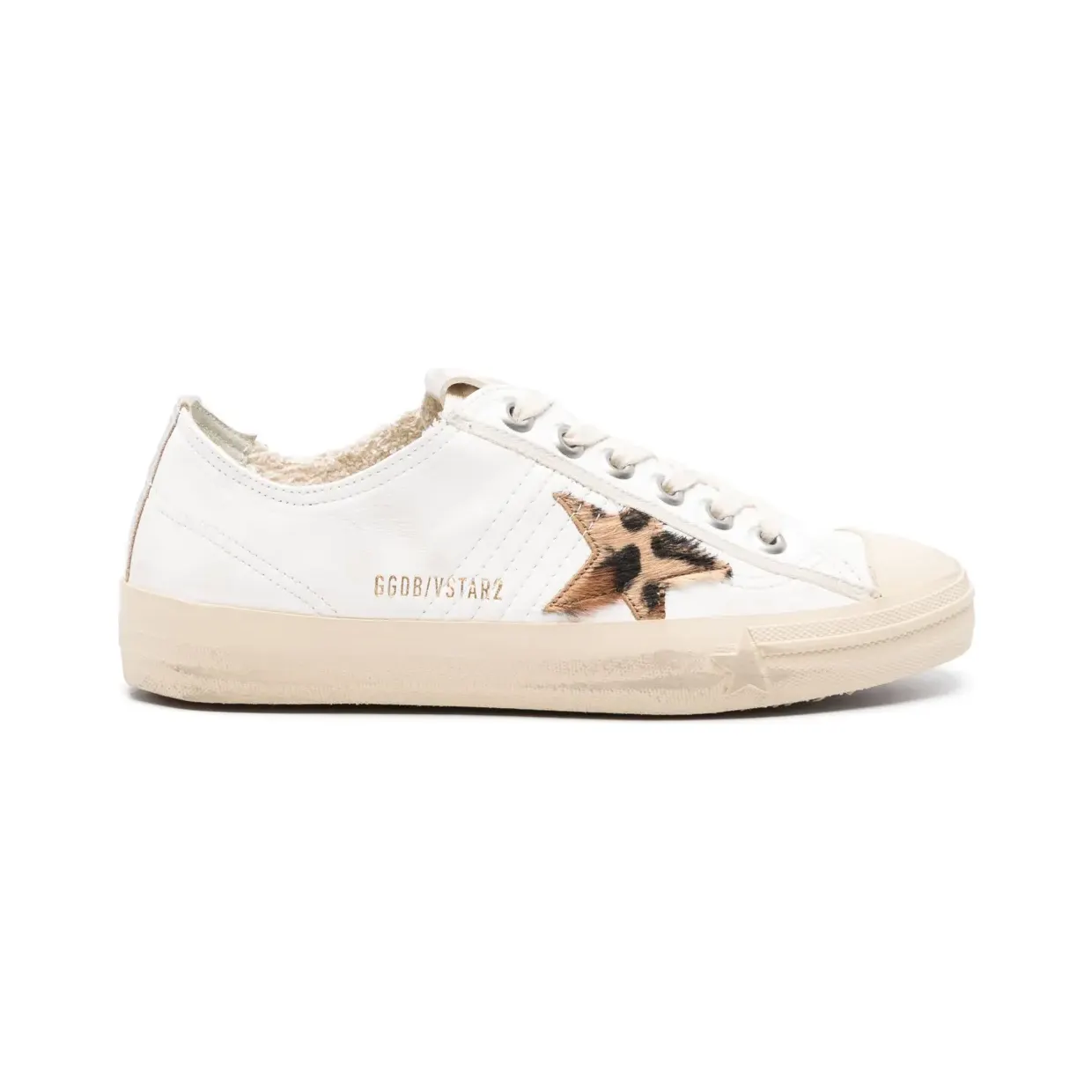 Golden Goose V-Star leren “White” (GWF00129F005031)