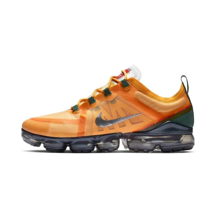 Nike Air VaporMax 2019 “Canyon Gold / Terra Orange / Fir / Metallic Silver” (AR6631-700)