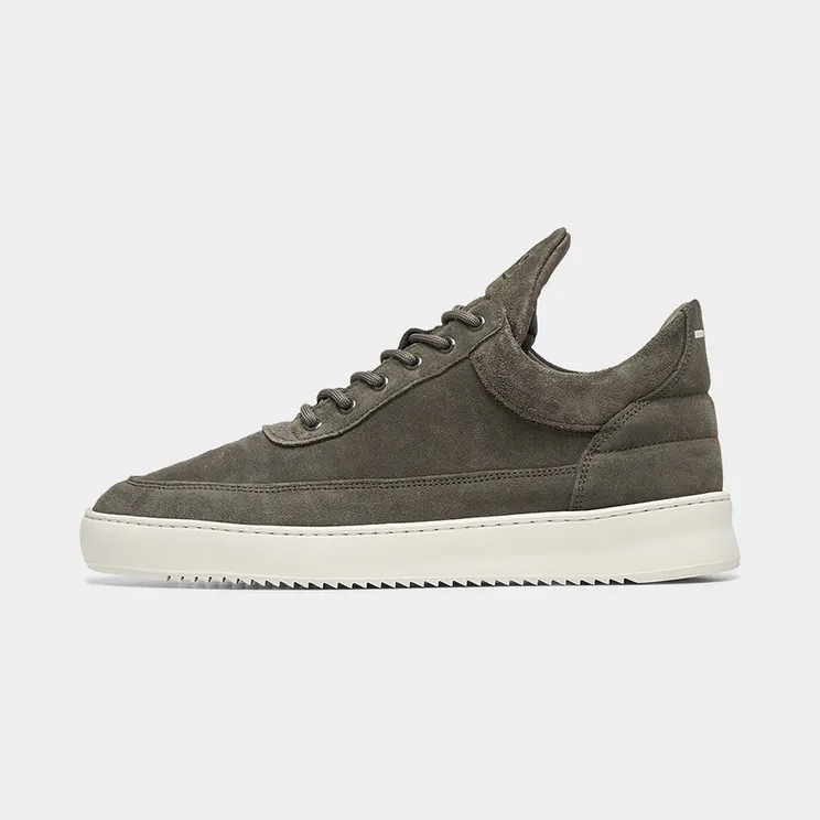 FILLING PIECES Low Top Organic Suede Green (10122791325)