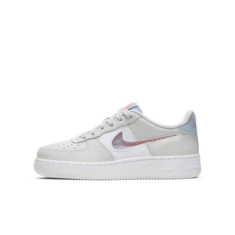 Nike Air Force 1 LV8 Pure Platium (GS) Pure Platinum/White/Hyper Crimson (CJ4093-001)