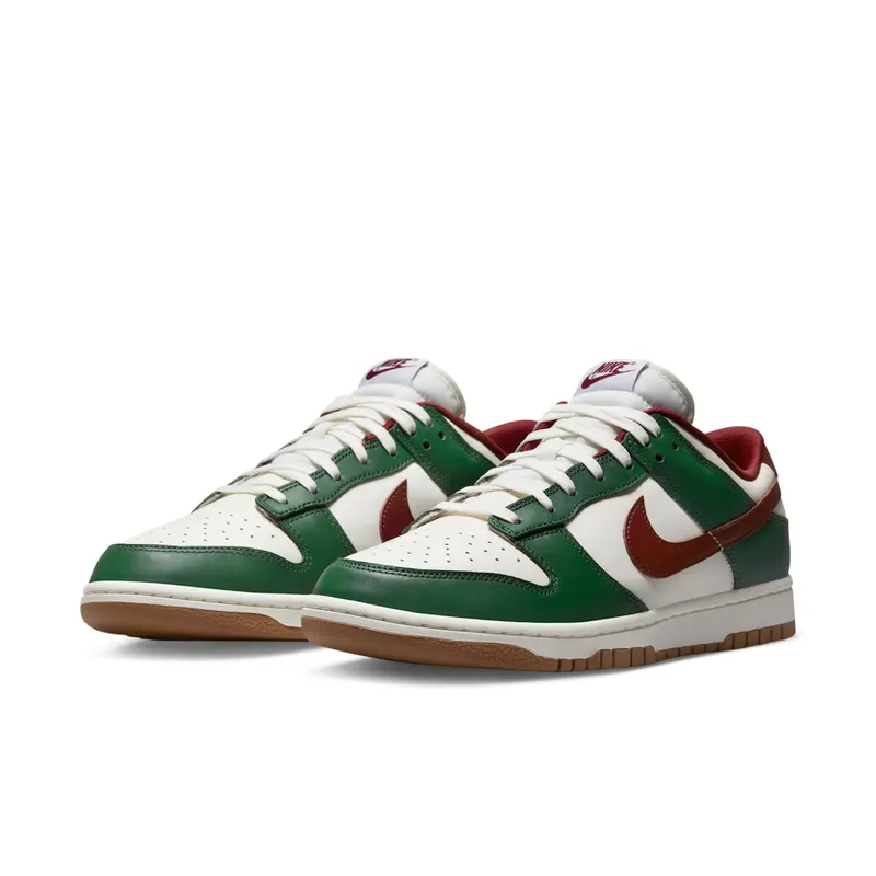Nike Dunk Low Retro “Gorge Green / Team Red” (FB7160-161)