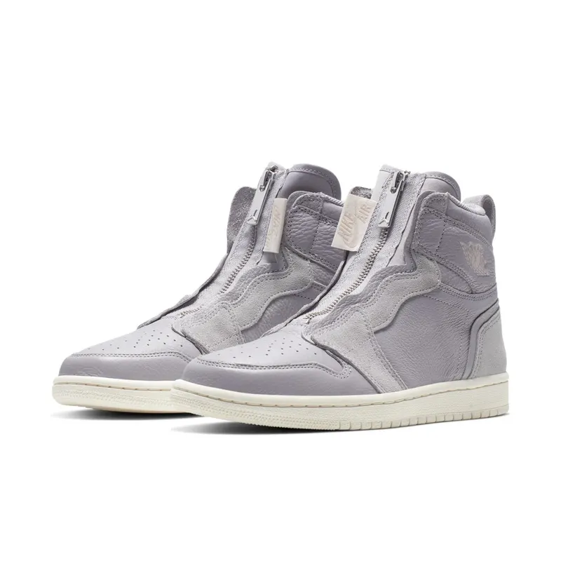 Jordan 1 Retro High Zip Atmosphere Grey (W) Atmosphere Grey/Desert Sand-Pale Ivory (AQ3742-002)