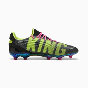 Puma King Ultimate FG/AG “KidSuper Black Electric Lime” (108437-01)
