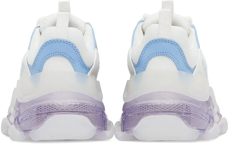 Balenciaga White Triple S 9944 Lg Blu/Grey/Lil (544351 W2GA3)