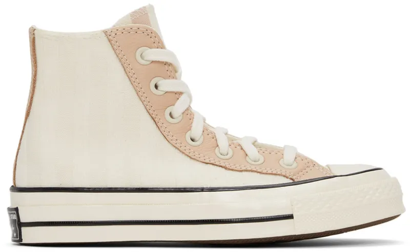 Converse Chuck 70 Striped Terry Cloth Egret/pink Clay/Black (572701C)