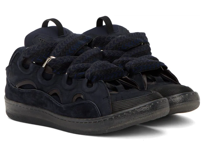 Lanvin Navy Curb Sneakers (FM-SKRK11-TRAG-A22) (4)