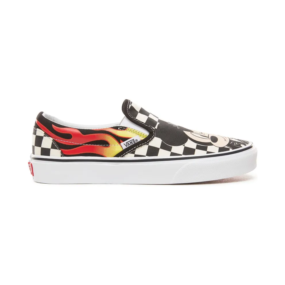 Vans Slip-On Disney Mickey and Minnie (W) Mickey Mouse And Minnie Mouse/Checker Flame (VN0A38F7UJ4)