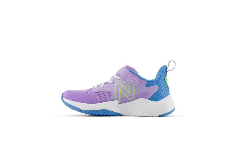New Balance Rave Run v2 Bungee Lace Lilac Glo Sky Blue Pixel Green (YTRAVHG2)