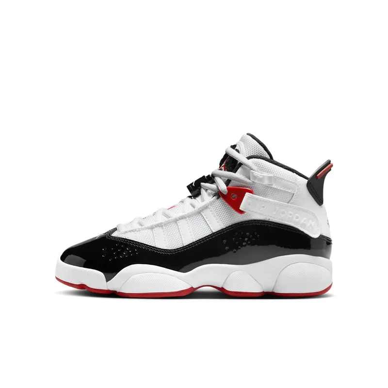 Jordan 6 Rings GS “White Varsity Red Black” (323419-164)