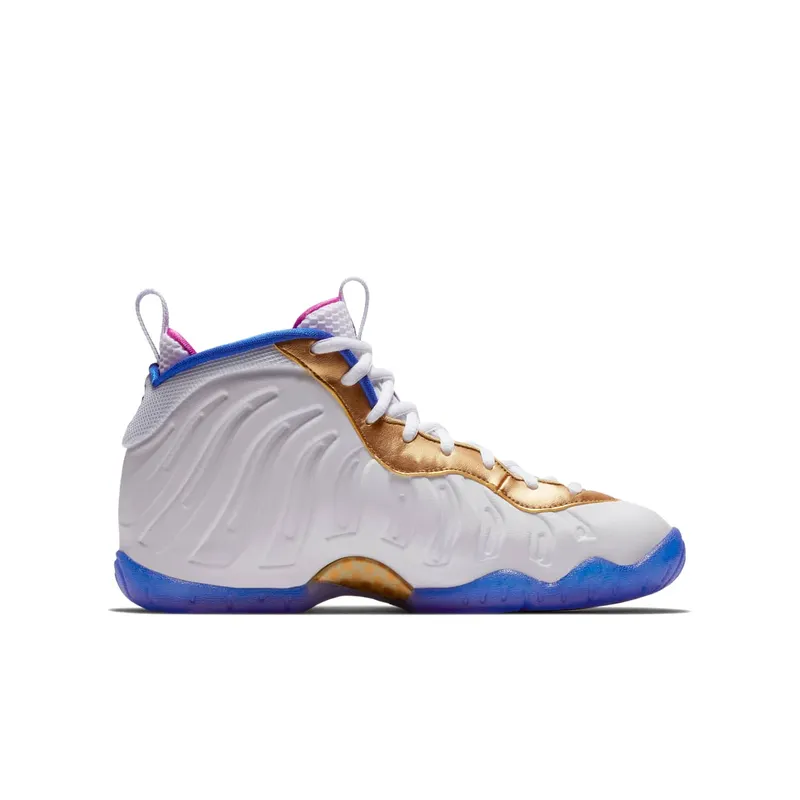 Nike Air Foamposite One Peanut Butter & Jelly (GS) White/Fuchsia Blast-Racer Blue (644791-103)