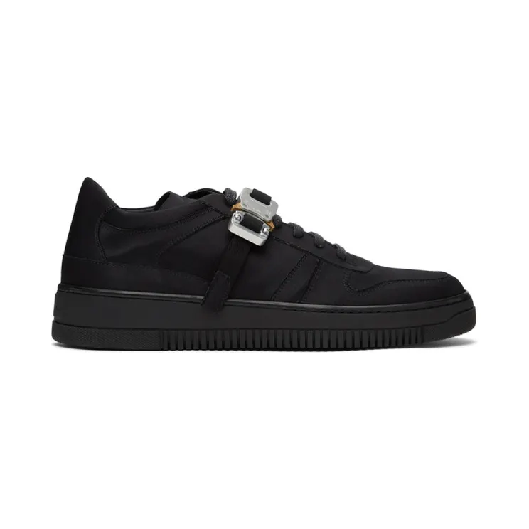 1017 ALYX 9SM Black Satin Buckle Sneakers (AAUSN0023FA01.S21)