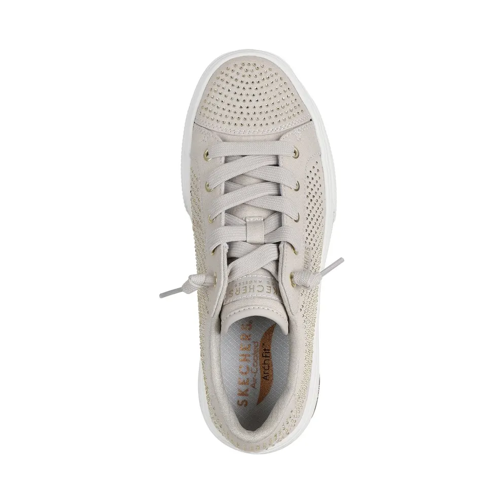 Skechers Arch Fit Arcade – Gem Steps Sneaker Taupe/Gold
