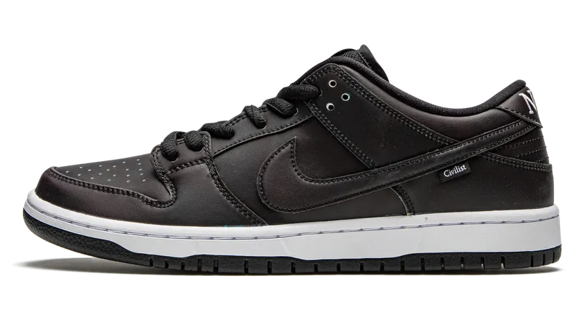Nike Civilist x Dunk Low Pro SB QS ‘Thermography’ Black/Black/Black (CZ5123-001)