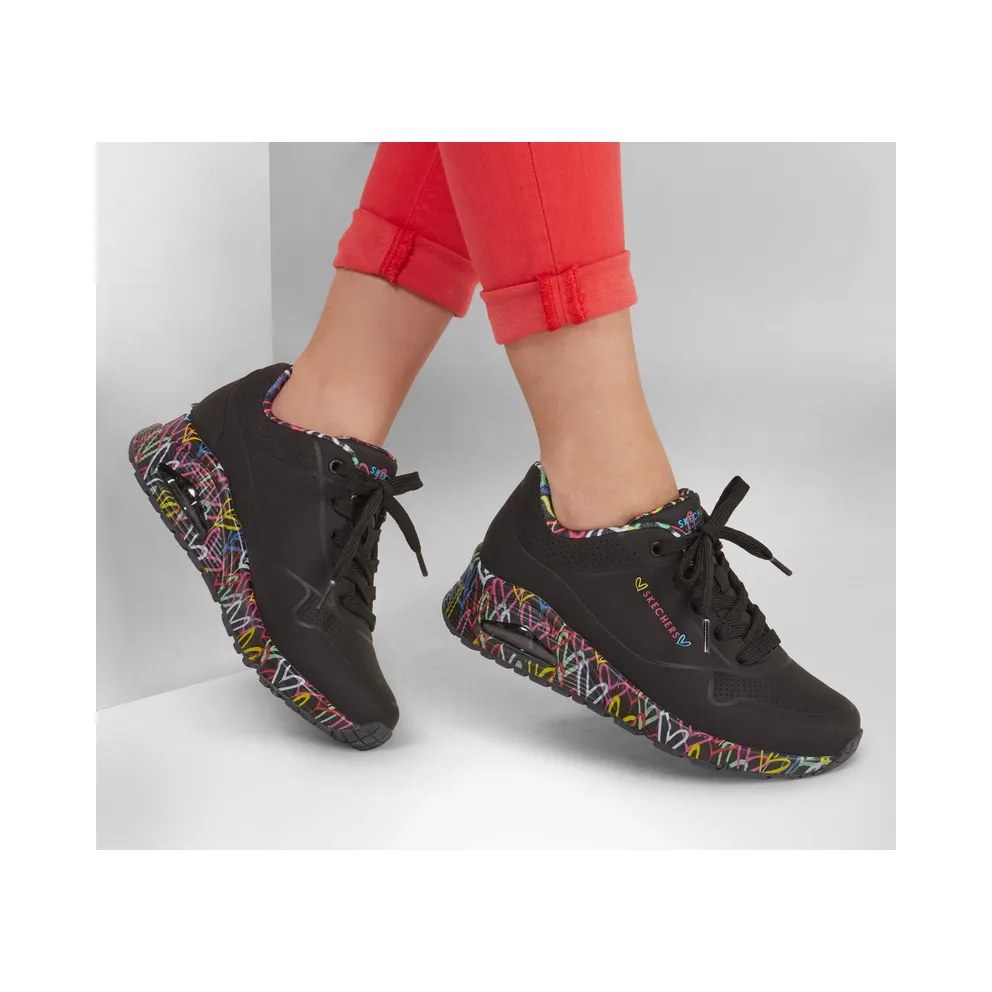 Skechers x JGoldcrown: Uno – Loving Love Sneaker Black