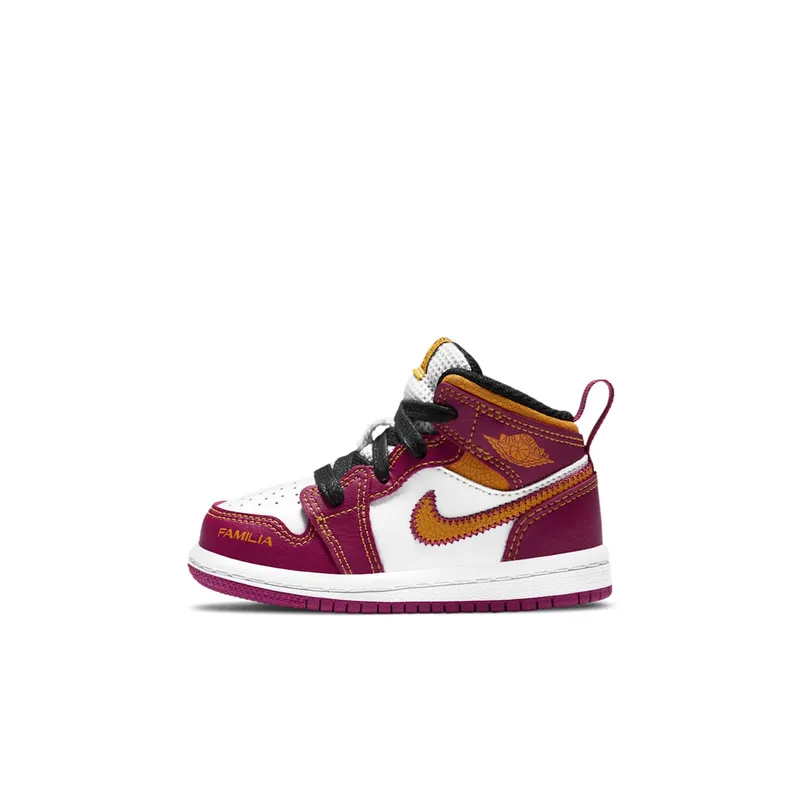 Air Jordan 1 Mid TD Dia de Muertos White/Cactus Flower/Black/University Gold (DC0501-100)