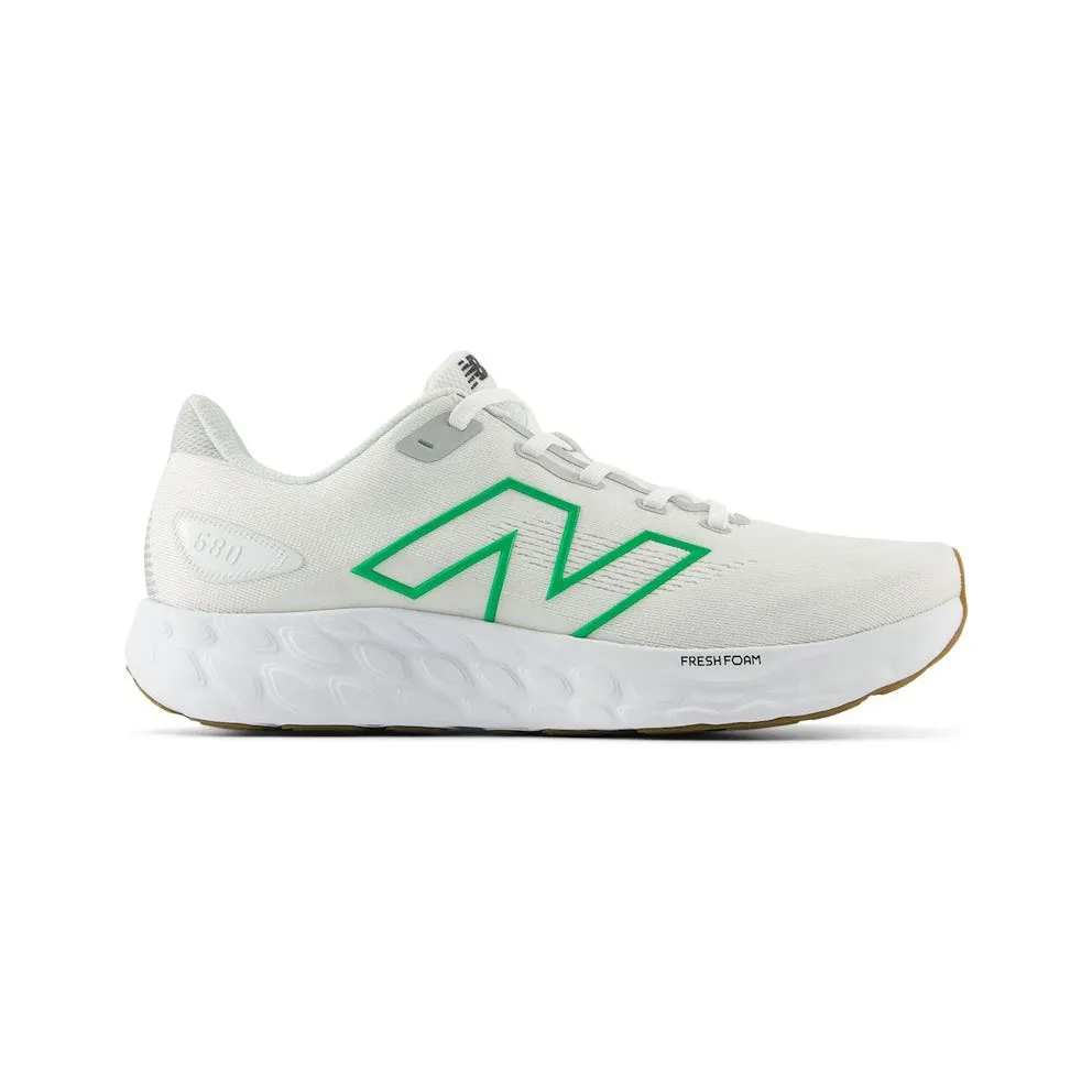 New Balance Fresh Foam 680v8 White Brighton Grey Kelly Green (M680CW8)