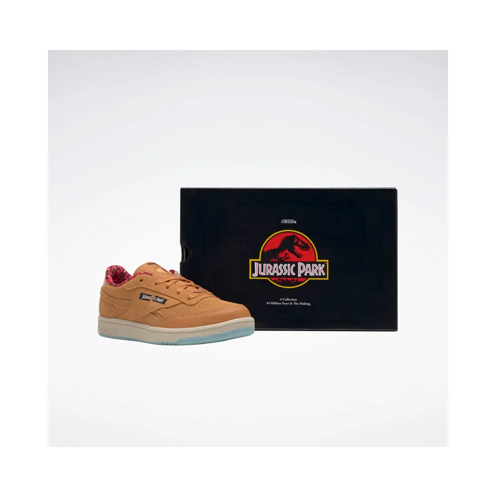 Adidas Jurassic Park Club C 85 Rich Ochre / Diffused Blue / Stadium Red (GZ0537)