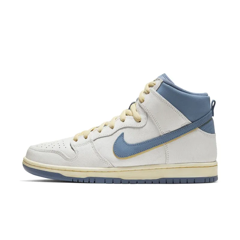 Nike SB Dunk High Atlas Lost at Sea (2020) White/Blue-Yellow (CZ3334-100)