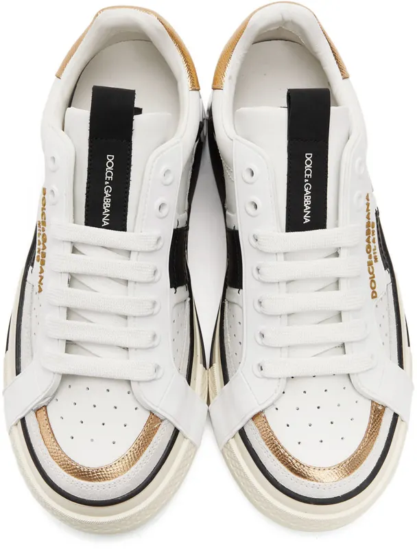 Dolce & Gabbana White & Black Contrasting 2.Zero (CS1863 AO222)