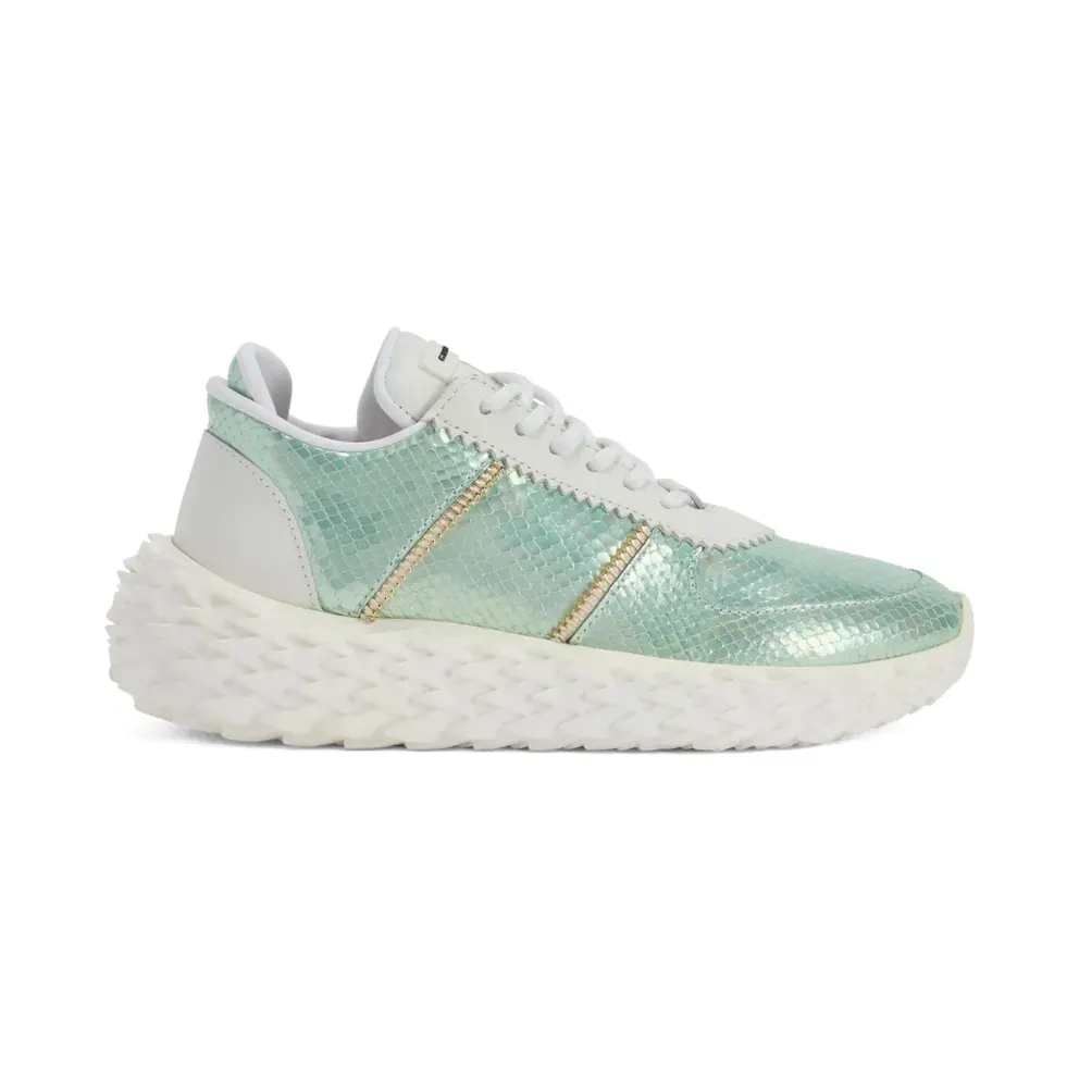 Giuseppe Zanotti Urchin with slangenleer-effect – Blue (RW00118K58)