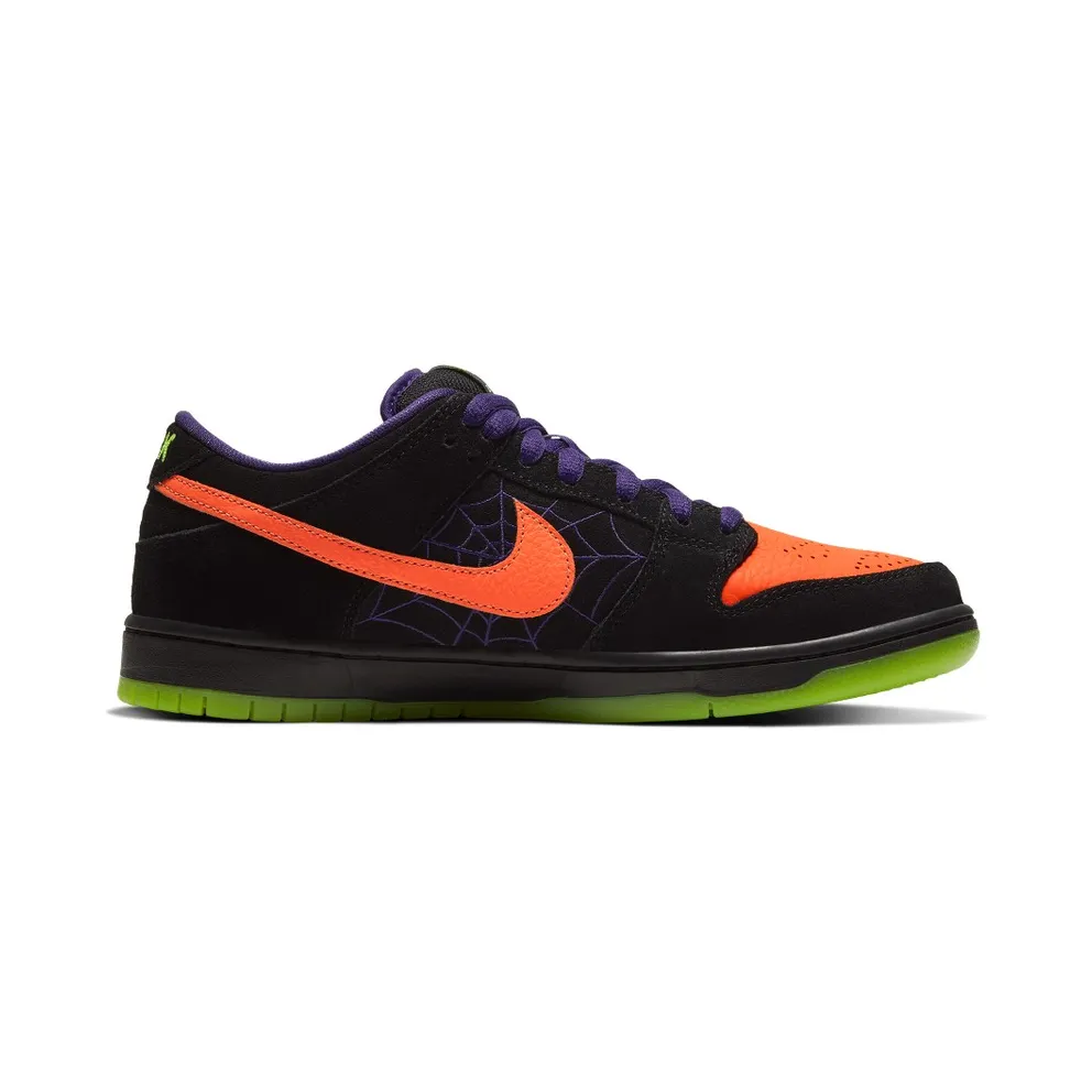 Nike SB Dunk Low Night of Mischief Halloween Black/Orange-Purple-Electric Green (BQ6817-006)