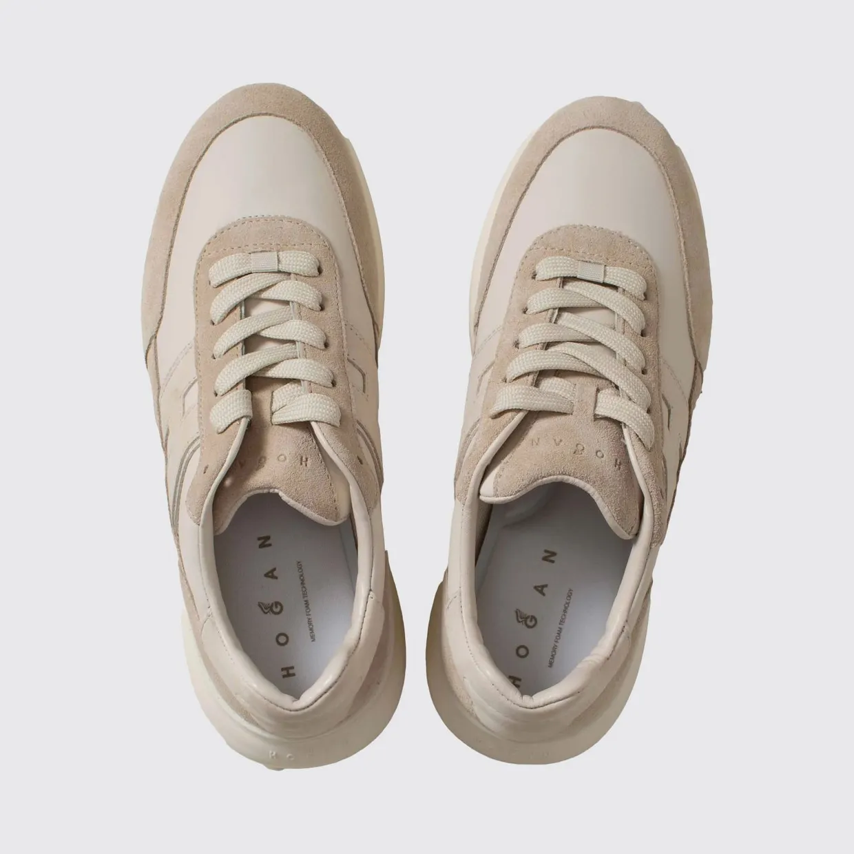 Hogan H709 Suede Sneakers Beige (HXM7090GB90UHG948Q) (3)