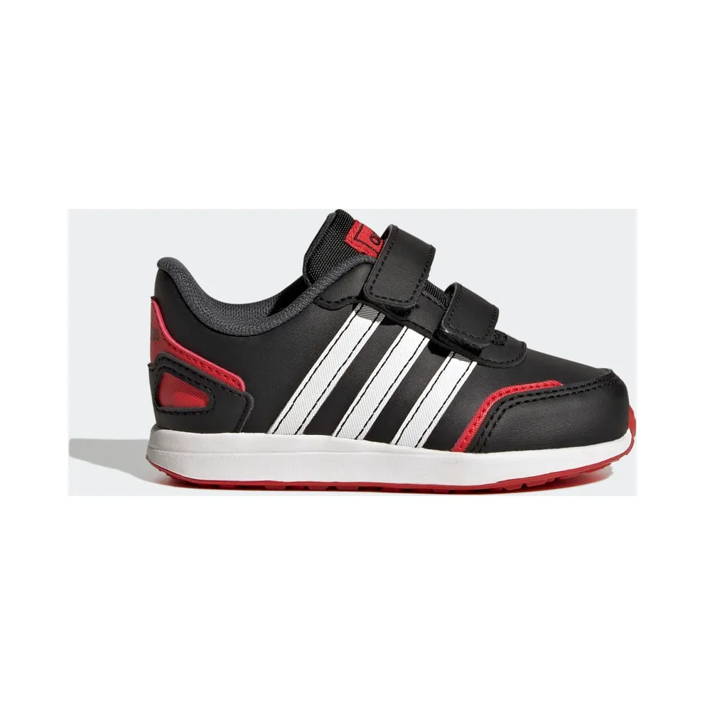 adidas VS Switch 3 Lifestyle Running Hook and Loop Strap Schuh Core Black / Cloud White / Vivid Red (GW6607)