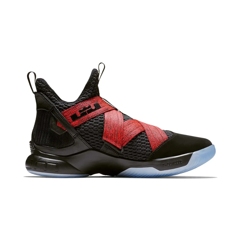 Nike LeBron Zoom Soldier 12 Black Red Black/Black (AO2609-003)