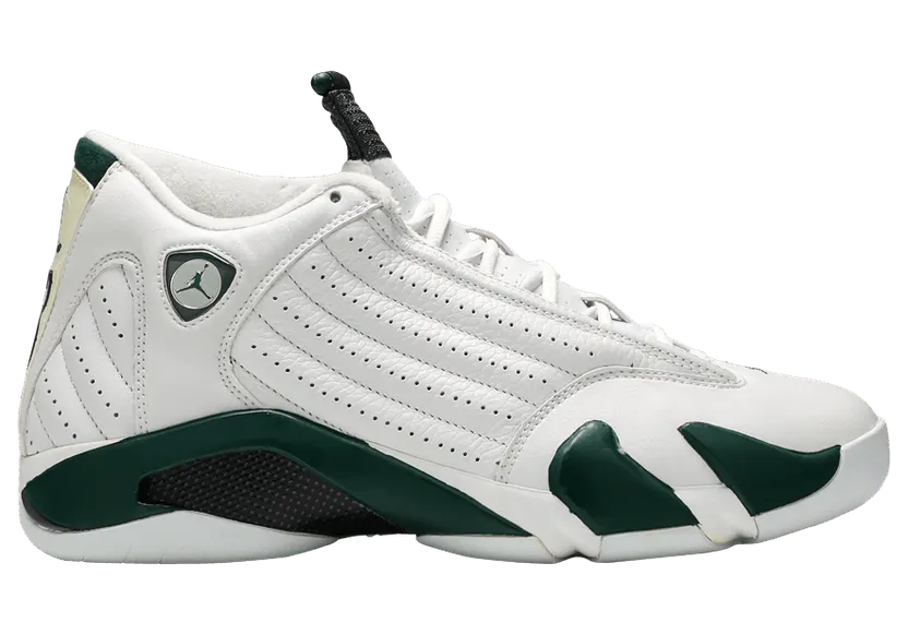 Jordan 14 Retro White Forest Green